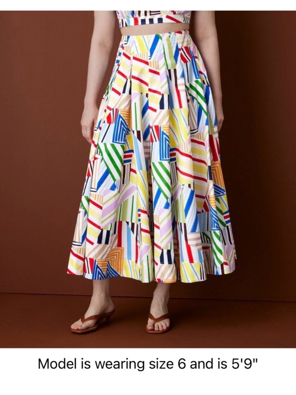 Target Rosie Assoulin Madras Midi Skirt - Women size 10